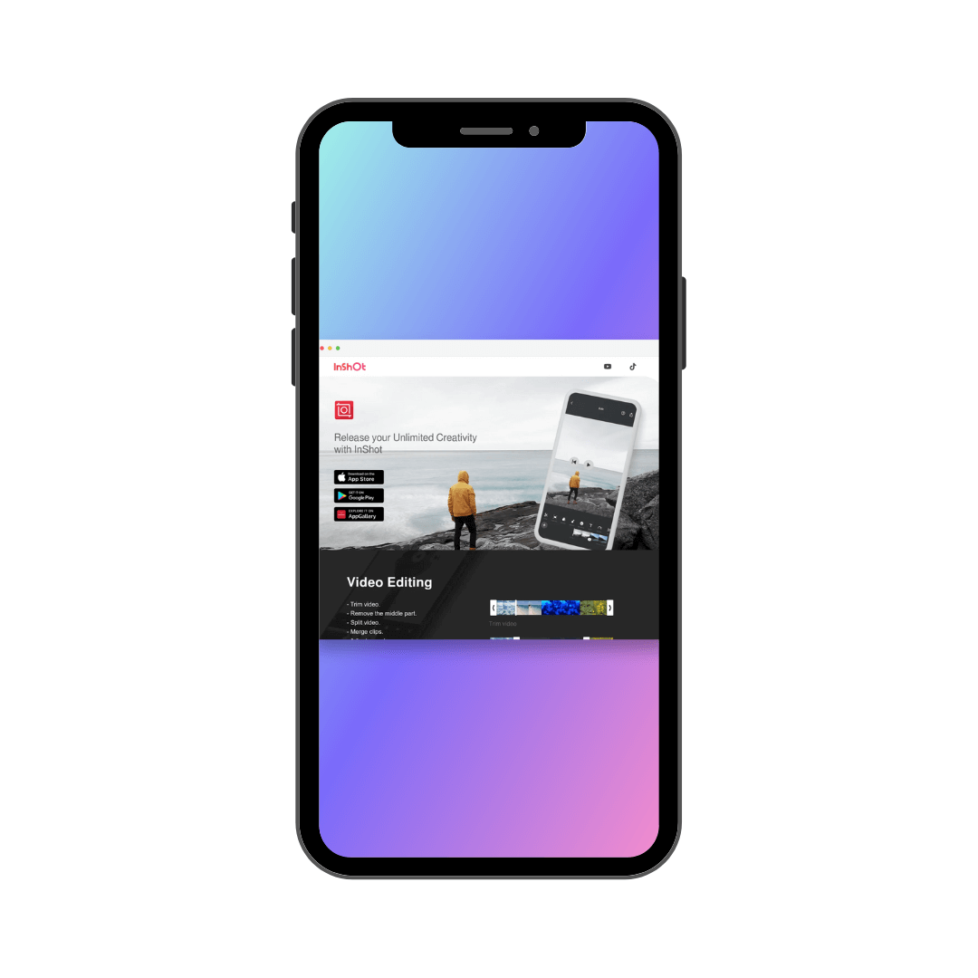 InShot ist eine mobile Anwendung für Android und iOS, mit der Nutzer ihre Fotos und Videos schnell und einfach bearbeiten und weitergeben können.