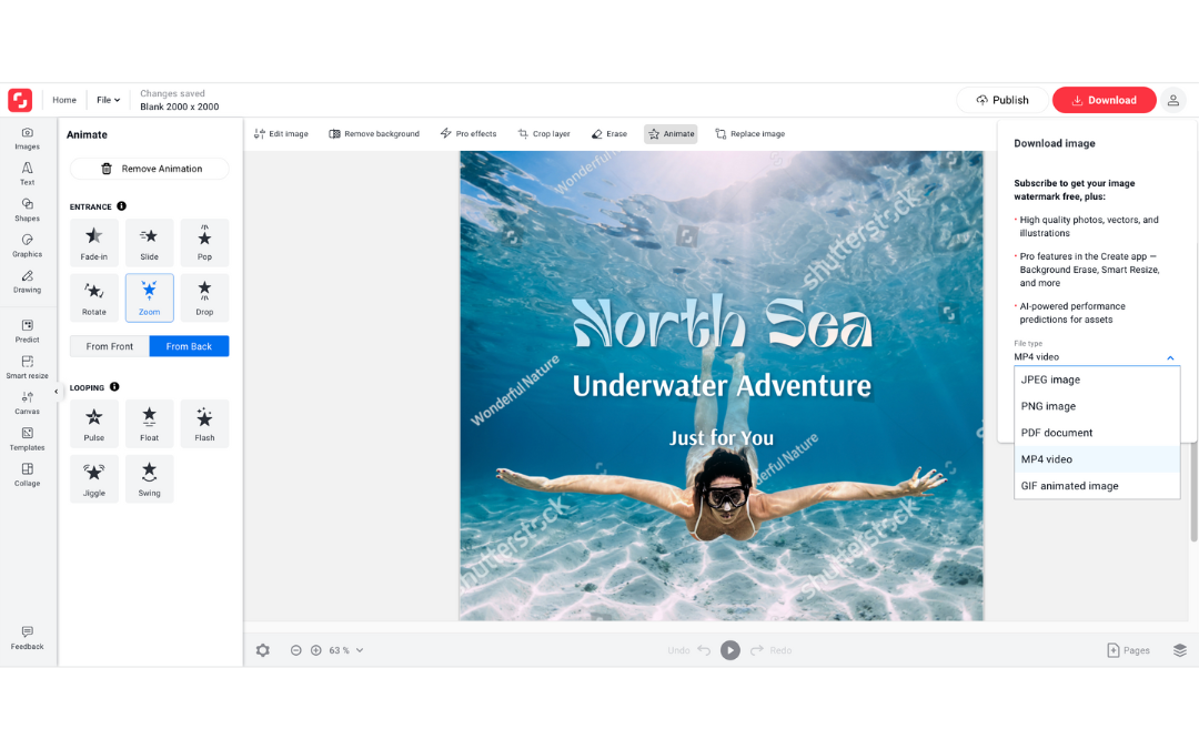 Insgesamt ist Shutterstock Creative Flow+ für jeden geeignet, der qualitativ hochwertige Bilder und Videos sucht und schnell und effizient arbeiten möchte, um seine kreativen Projekte zum Leben zu erwecken.