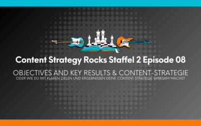 Content Strategy Rocks Staffel 2 Episode 8 – OKR und Content Strategie mit Mayka Engelmann